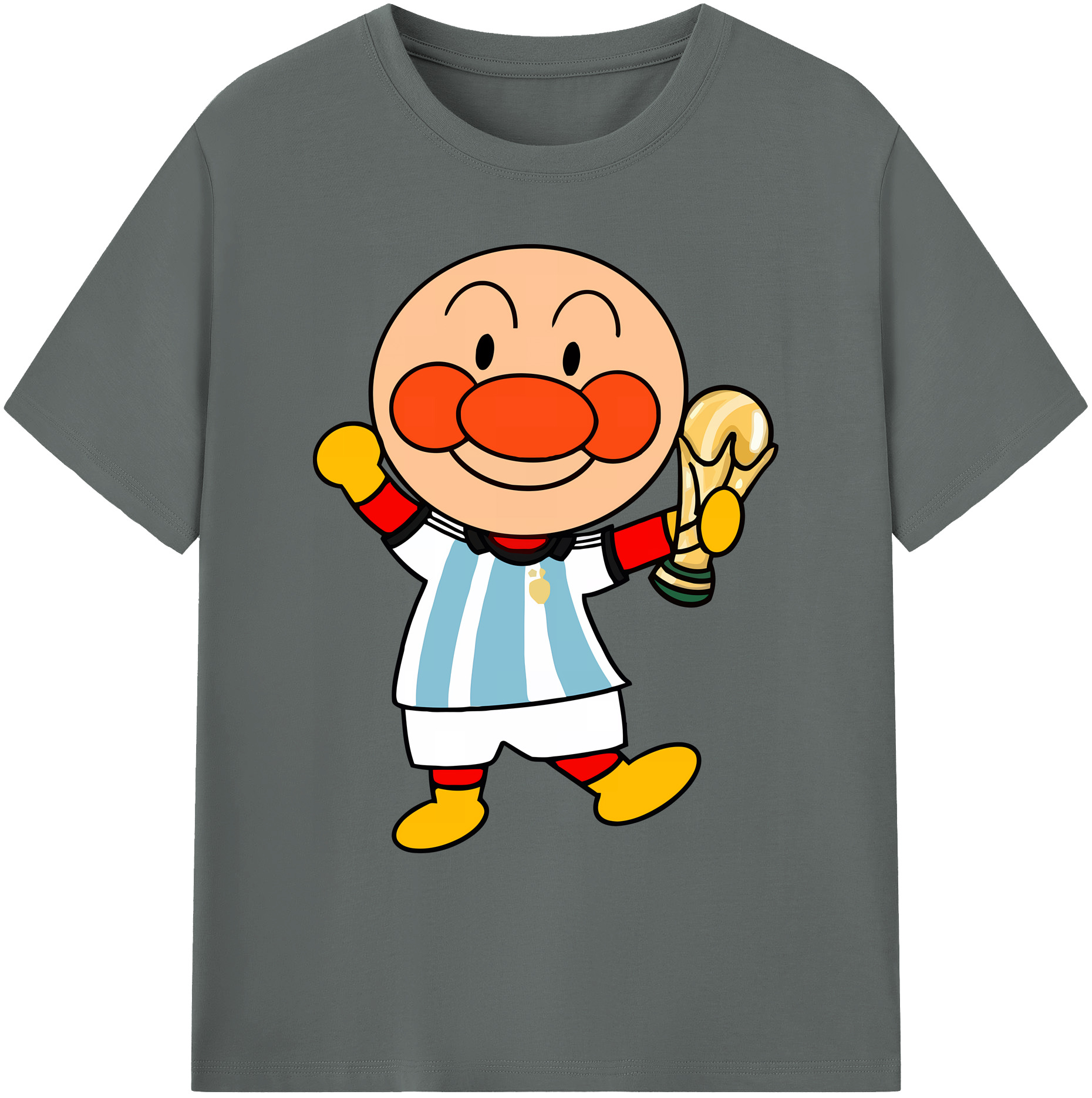 （画像用） アンパンマン Anpanman 綿100％ メンズ半袖Tシャツ｜肌触りやわらか＆通気性